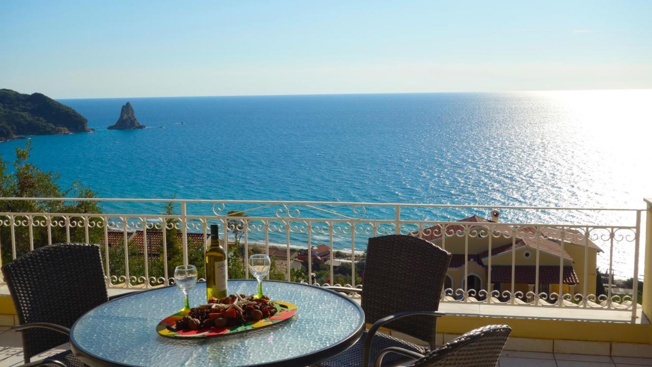 Natalia Apartment B With Panoramic Sea Views Of Agios Gordios Bay Exterior photo